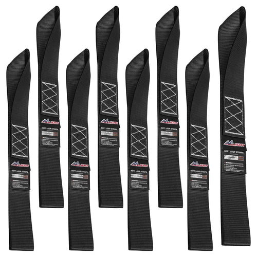 Nilight Motorcycle Tie Down Straps Max Break Strength 12000Lbs Black
