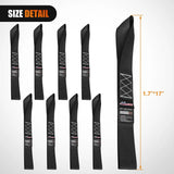 Nilight Motorcycle Tie Down Straps Max Break Strength 12000Lbs Black, view 2