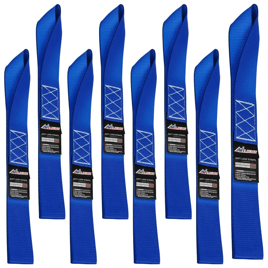 Nilight Motorcycle Tie Down Straps Max Break Strength 12000Lbs Blue