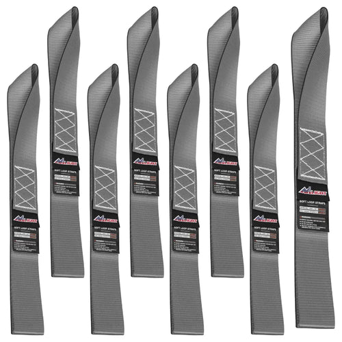 Nilight Motorcycle Tie Down Straps Max Break Strength 12000Lbs Grey
