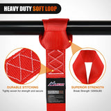 Nilight Motorcycle Tie Down Straps Max Break Strength 12000Lbs Red, view 3