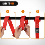 Nilight Motorcycle Tie Down Straps Max Break Strength 12000Lbs Red, view 5