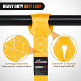 Nilight Motorcycle Tie Down Straps Max Break Strength 12000Lbs Yellow, view 3