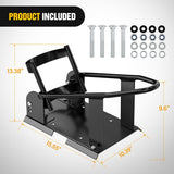 Nilight Motorcycle Wheel Chock 1800 lbs Capacity Wheel Cradle Holder Heavy-Duty Standard Steel Motorcycle Front Wheel Stand with 3 Adjustable Holes for 15 Inch-21 Inch Off-Road Motorcycles Black, view 2