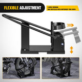 Nilight Motorcycle Wheel Chock 1800 lbs Capacity Wheel Cradle Holder Heavy-Duty Standard Steel Motorcycle Front Wheel Stand with 3 Adjustable Holes for 15 Inch-21 Inch Off-Road Motorcycles Black, view 5