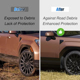 Nilight Mud Flaps for Hyundai Santa Fe 2024 2025, No Drilling Precision Fit Exterior Accessories Heavy-Duty Splash Guards Protection, Front & Rear Set, view 2