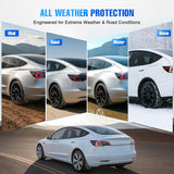 Nilight Mud Flaps for Tesla Model 3 2017 2018 2019 2020 2021 2022 2023, No Drilling Precision Fit Exterior Accessories Heavy-Duty Splash Guards Protection, Front & Rear Set, view 3