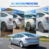 Nilight Mud Flaps for Tesla Model 3 Highland 2024 2025, No Drilling Precision Fit Exterior Accessories Heavy-Duty Splash Guards Protection, Front & Rear Set, view 3