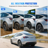 Nilight Mud Flaps for Tesla Model Y 2020 2021 2022 2023 2024 2025, No Drilling Precision Fit Exterior Accessories Heavy-Duty Splash Guards Protection, Front & Rear Set, view 3