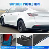 Nilight Mud Flaps for Tesla Model Y 2020 2021 2022 2023 2024 2025, No Drilling Precision Fit Exterior Accessories Heavy-Duty Splash Guards Protection, Front & Rear Set, view 4