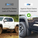 Nilight Front & Rear Set Mud Flaps for Toyota Tacoma 2016 2017 2018 2019 2020 2021 2022 2023, view 4