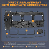 Nilight N55 Engine Valve Cover with Gasket, Bolts, Oli Cap for BMW 2011-2019 Model - 135i 335i 535i 640i X3 X5 X6 M2 M135i (xDrive) ActiveHybrid Series - 3.0L Turbo, Replace# 11127570292, view 4