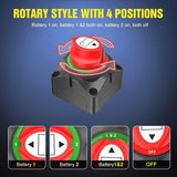 Nilight 1-2-Both-Off Battery Disconnect Switch, view 3