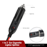 Nilight 1 to 2 Car Cigarette Lighter Splitter Plug Socket with 15A Inline Fuse, view 3