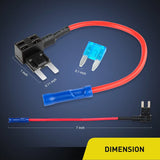 Nilight 10-Pack 12V Car Add-A-Circuit Fuse Tap Adapter Mini Atm Apm Blade Fuse Holder with 120 Pcs Mini Blade Fuse Assortment Kit (5, 7.5, 10, 15, 20, 25, 30) AMP for Cars,Trucks,Boats, 2 Yeas Warranty, view 5