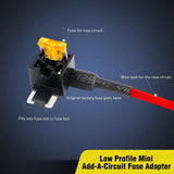 Nilight 10Pcs Low Profile Mini Add-A-Circuit Fuse Adapter, view 2