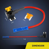 Nilight 10Pcs Low Profile Mini Add-A-Circuit Fuse Adapter, view 4