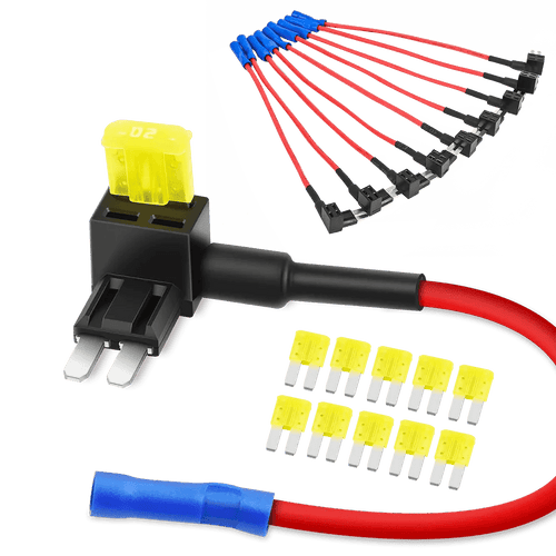 Nilight 10Pcs Add-A-Circuit Micro2 Fuse Holder