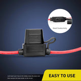 Nilight 10Pcs 14AWG Inline Fuse Holders, view 4
