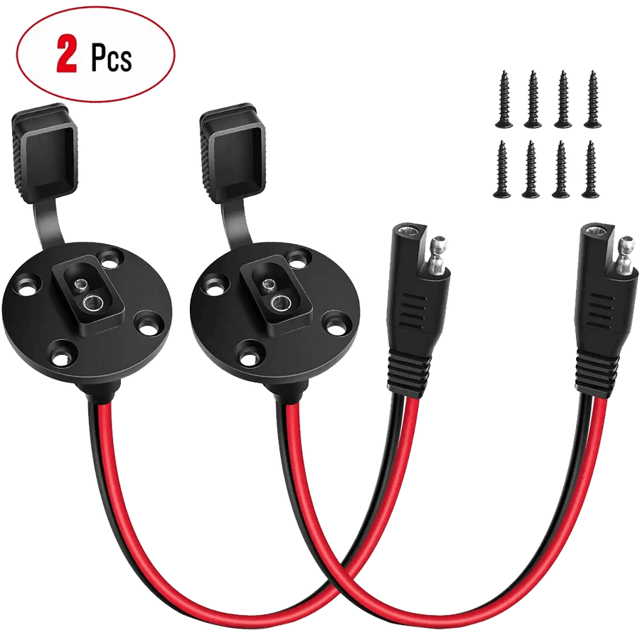 Nilight 12AWG 2-Pack SAE Power Socket Sidewall Port