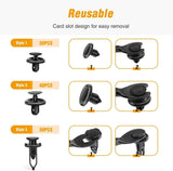 Nilight 100 Pcs Hole 7mm 9mm Car Push Retainer Clips Kits For Toyota GM, view 6