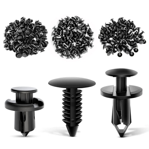 Nilight 100 Pcs Hole 7mm 8mm 10mm Car Retainer Clips Nylon Push Expansion Screws Replacement Kit, Bumper Fastener Rivet Clips for Honda, Acura, GM, Ford, Chrysler