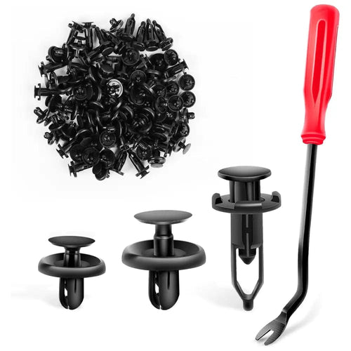 Nilight 100 Pcs Hole 7mm 9mm Car Retainer Clips Push Type Bumper Fastener Rivet Clips for Lexus Toyota GM