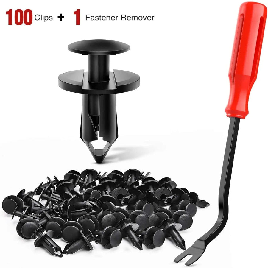 Nilight 100 Pcs Hole 8mm Nylon Bumper Rivet Clips for GM 21030249 for Ford N807389S for Chrysler 6503598