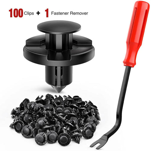Nilight 100 Pcs Hole 8mm Nylon Bumper Rivet Fender Clips OEM Replaces Nissan: 01553-093210 8mm