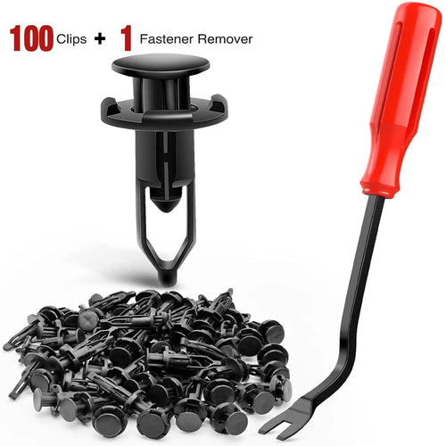 Nilight 100 Pcs Head 18mm Hole 9mm Nylon Push-Type Automotive Clips Rivet Retainer Rear Bumper Cover Push-Type Retainer for Toyota #52161-02020 52161-16010 9mm
