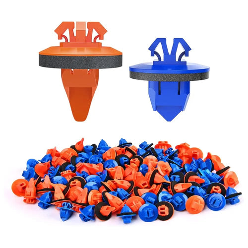 Nilight 100 Pcs Hole 7.5mm 8mm Rocker Moulding Clip & Wheel Flare Moulding Clip with Sealer Replace Toyota 75495-35010 75397-35010