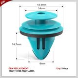 Nilight 100 Pcs Head 18.4mm Hole 9mm Trim Door Panel Retainer Clips, Car Push Fastener Clips for Corolla Camry Sequoia Tundra Tacoma, Replace 90467-10188, 90467-A0005, view 2