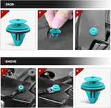 Nilight 100 Pcs Head 18.4mm Hole 9mm Trim Door Panel Retainer Clips, Car Push Fastener Clips for Corolla Camry Sequoia Tundra Tacoma, Replace 90467-10188, 90467-A0005, view 4