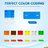 Nilight 105Pcs Micro2 ATR APT Car Blade Fuses Assortment Kit 5A 7.5A 10A 15A 20A 25A 30A, view 2