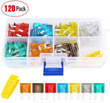 Nilight 120Pcs Mini Blade Fuse and 10Pcs Add-A-Circuit Fuse Holder, view 2