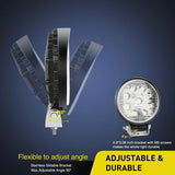 Nilight 4.5 Inch 27W 3000LM Round Flood Led Work Lights (10 Packs), view 5