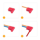 Nilight 110Pcs Nylon Flag Spade Terminals, view 4