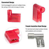 Nilight 110Pcs Nylon Flag Spade Terminals, view 5