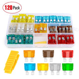 Nilight 120Pcs Standard Blade Fuse Set With 10Pack 14AWG ATC/ATO Inline Fuse Holder, view 5
