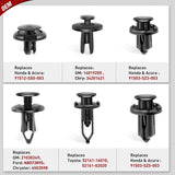 Nilight 120 Pcs Hole 6.3mm 8mm 9mm 10mm Car Push Retainer Clips Kits Expansion Screws Replacement Kit Bumper Push Rivet Clips for GM Ford Toyota Honda Chrysler, view 2