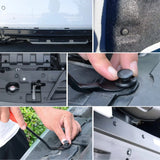 Nilight 120 Pcs Hole 6.5mm 8mm 9mm 9.5mm 11mm Car Retainer Clips Fastener Remover Expansion Screws Replacement Kit Bumper Push Rivet Clips for GM Toyata Lexus Subaru, view 4