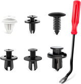 Nilight 120 Pcs Hole 6mm 7.6mm 8mm 8.8mm 10mm Car Retainer Clips Fastener Remover Expansion Screws Replacement Kit Bumper Push Rivet Clips for GM Ford Honda Chrysler, view 2