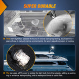 Nilight 12 Inch White Folding Stern Light for Marine Boats, view 6
