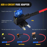 Nilight 12Pcs 4 Types Add-A-Circuit Fuse Tap Standard Mini Micro2 Low Profile, view 2