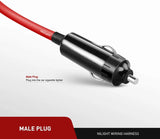 Nilight 14FT Cigarette Lighter Socket Extension Cord Cable 12V/24V (Red), view 2