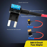 Nilight 10Pcs Standard Mini Low Profile Add-A-Circuit Fuse Adapter, view 2