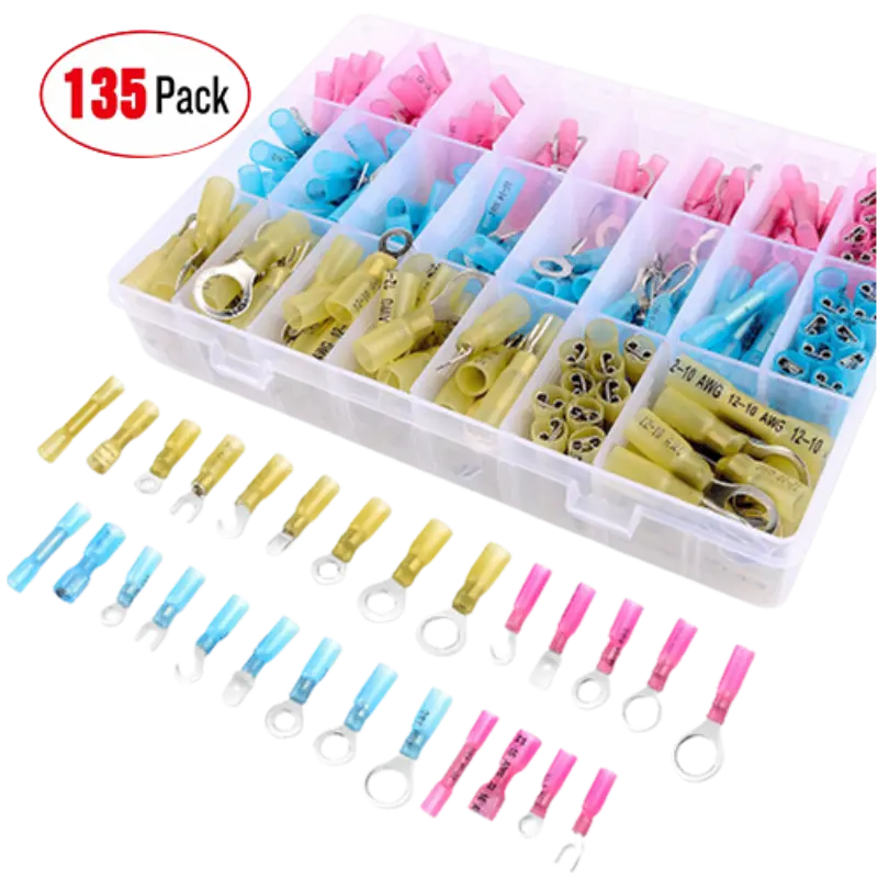 Nilight 135Pcs Heat Shrink Wire Connectors