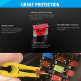 Nilight 140PCS Low Profile Mini Blade Fuse Set, view 4