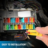 Nilight 140PCS Low Profile Mini Blade Fuse Set, view 6