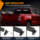 Nilight 144 LED Strobe Traffic Advisor Light Bar White with Controller 2 in 1 Automotive Emergency Warning Flashing Police Windshield Lights Bars for Cars Tow Plow Trucks Construction Vehicles, view 4